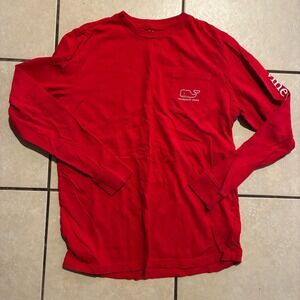 Vineyard Vines Youth XL Red Long Sleeve Graphic T-Shirt